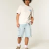 Camiseta gráfica Oasis pesada e quadrada