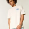 Camiseta gráfica Oasis pesada e quadrada