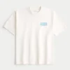 Camiseta gráfica Oasis pesada e quadrada