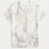 Camiseta infantil com estampa camuflada