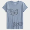 Camiseta infantil com estampa de borboleta London