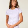 Camiseta infantil com gola redonda e estampa camuflada