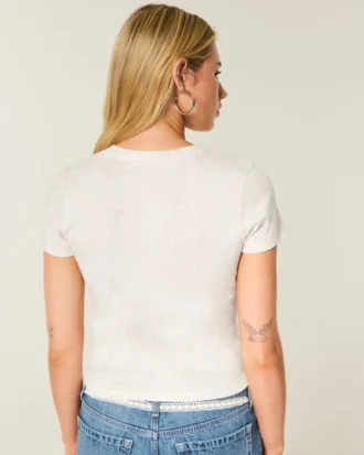 Camiseta infantil de manga curta com estampa de corça