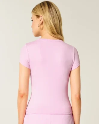 Camiseta infantil em tecido macio e elástico sem costuras