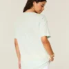 Camiseta oversized com estampa de peixe