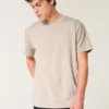 Camiseta relaxada com elasticidade Camiseta relaxada com elasticidade
