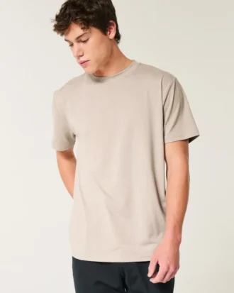 Camiseta relaxada com elasticidade