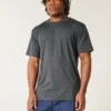 Camiseta relaxada com elasticidade