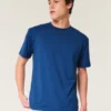 Camiseta relaxada com elasticidade