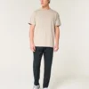 Camiseta relaxada com elasticidade Camiseta relaxada com elasticidade