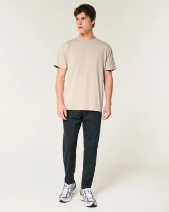 Camiseta relaxada com elasticidade