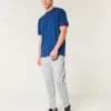 Camiseta relaxada com elasticidade