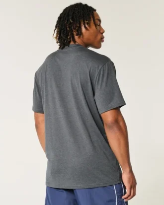 Camiseta relaxada com elasticidade
