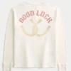 Camiseta térmica com estampa Good Luck