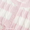 Camisola babydoll com malha trançada