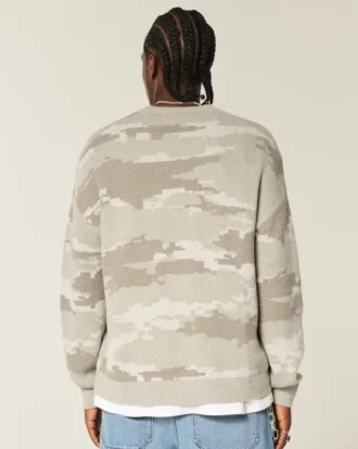 Camisola Boxy Camo Crew