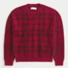 Camisola Boxy Fuzzy Crew