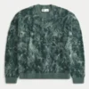 Camisola Boxy Fuzzy Crew
