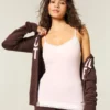 Camisola com acabamento em renda