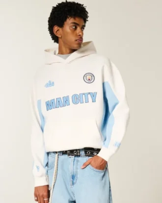Camisola com capuz e estampado Boxy Manchester City F.C.