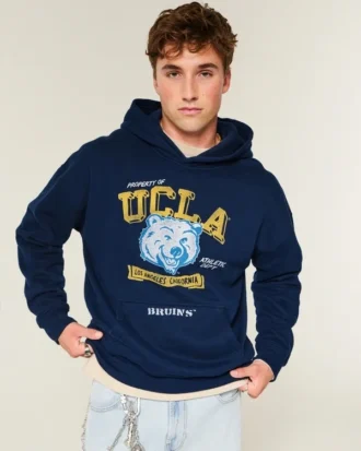 Camisola com capuz e estampado da Universidade da Califórnia, Los Angeles Bruins