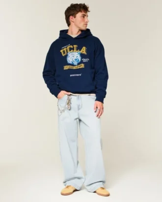 Camisola com capuz e estampado da Universidade da Califórnia, Los Angeles Bruins
