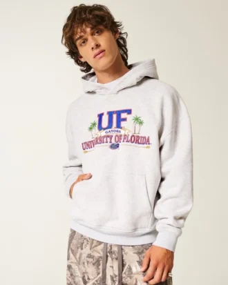 Camisola com capuz e estampado da Universidade da Flórida Gators