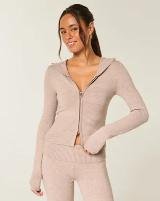 Camisola com capuz e fecho Gilly Hicks