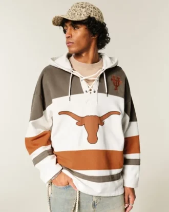 Camisola com capuz e gráfico da Universidade do Texas em Austin Longhorns