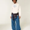 Camisola com capuz e gráfico de esqui Boxy St. Anton