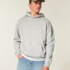 Camisola com capuz quadrada