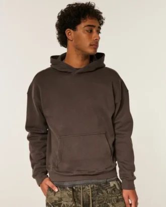 Camisola com capuz quadrada