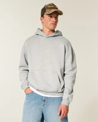 Camisola com capuz quadrada