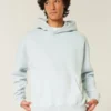 Camisola com capuz quadrada