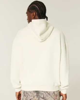 Camisola com capuz quadrada