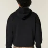 Camisola com capuz quadrada