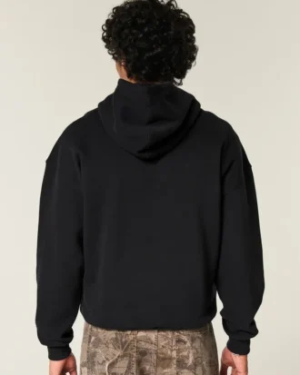 Camisola com capuz quadrada