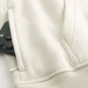 Camisola com capuz quadrada