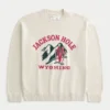 Camisola com estampa Boxy Jackson Hole