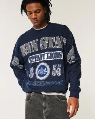 Camisola com estampa Boxy Penn State Nittany Lions