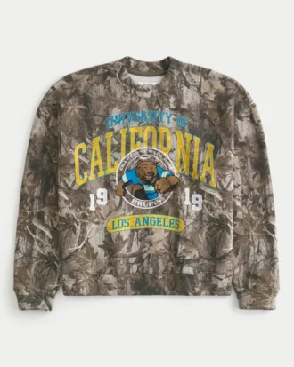 Camisola com estampa camuflada UCLA Bruins