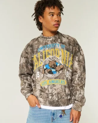 Camisola com estampa camuflada UCLA Bruins