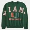 Camisola com estampa da Universidade de Miami Hurricanes