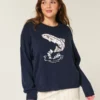 Camisola com estampa de peixe a saltar Camisola com estampa de peixe a saltar