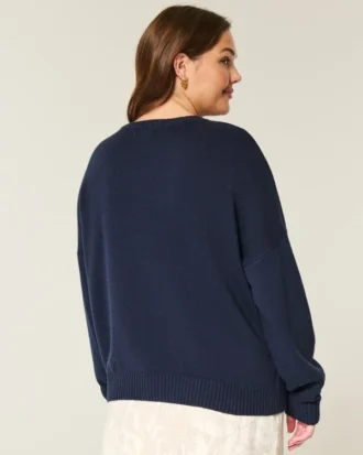 Camisola com estampa de peixe a saltar