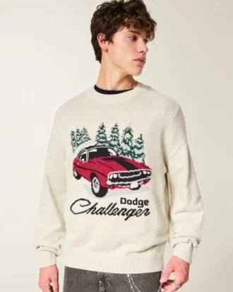 Camisola com estampa Dodge Challenger