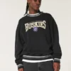 Camisola com estampa gráfica da Universidade de Washington Huskies