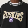 Camisola com estampa gráfica da Universidade de Washington Huskies