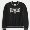 Camisola com estampa gráfica da Universidade de Washington Huskies