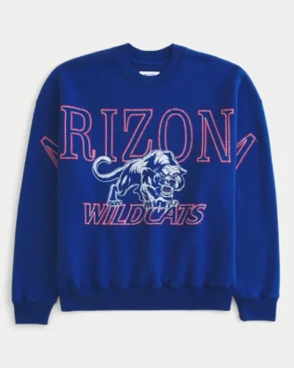 Camisola com estampa gráfica da Universidade do Arizona Wildcats
